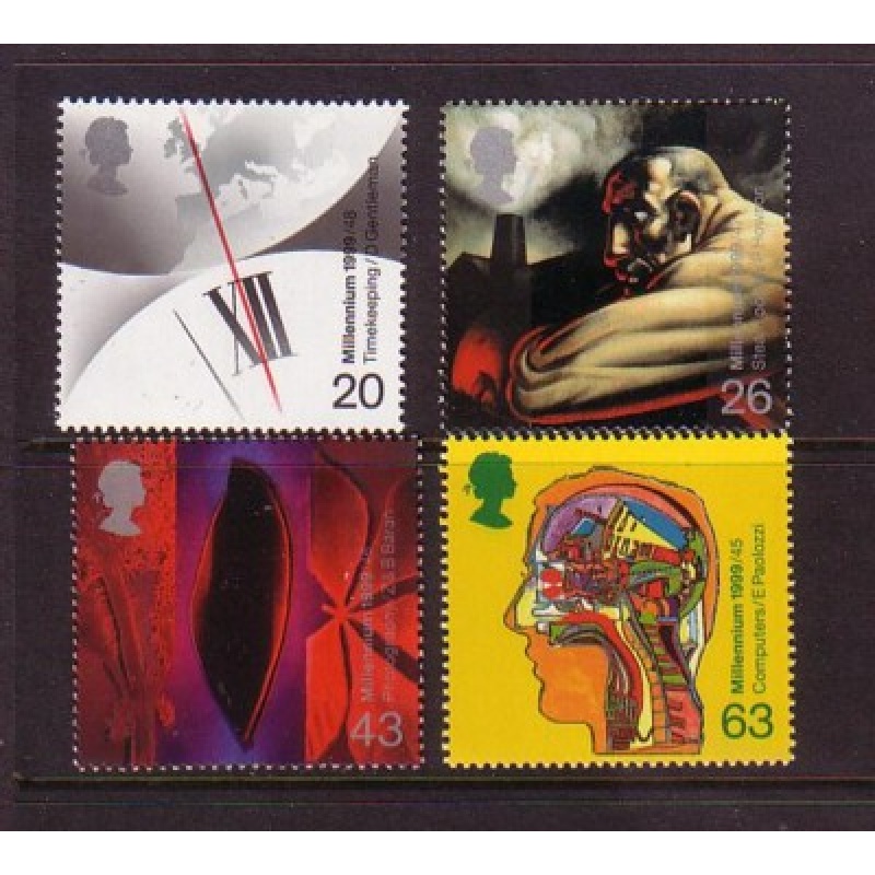 Great Britain Scott  1839-1842 1999 Inventions stamp set mint NH
