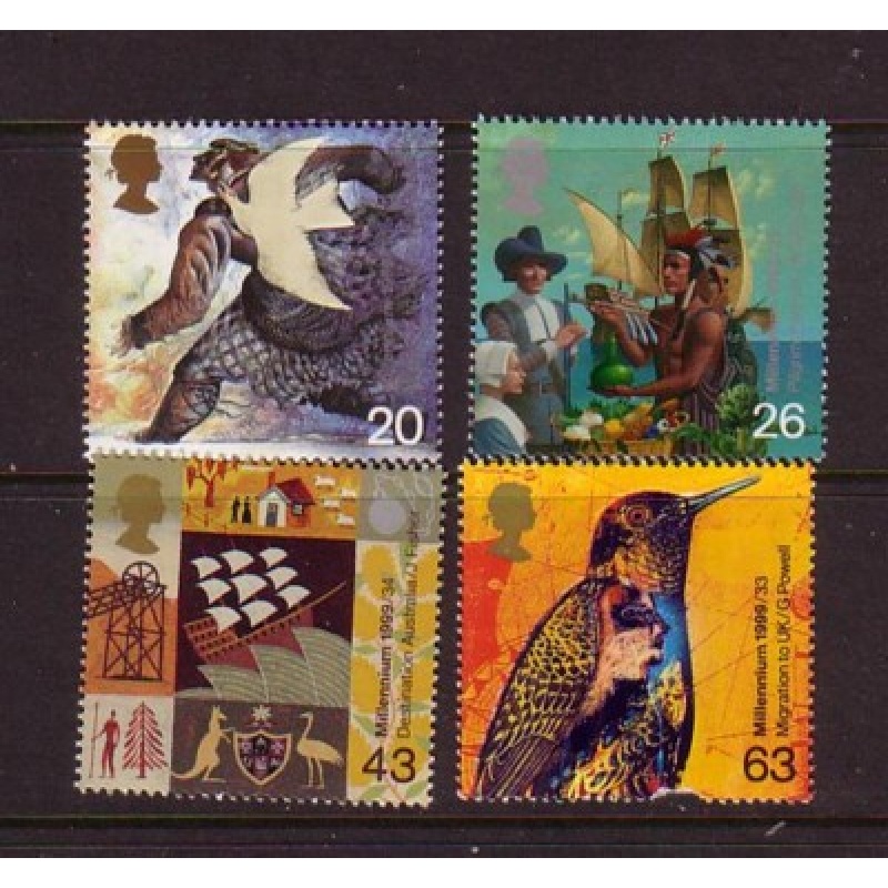 Great Britain Scott  1851-1854 1999  Emigration stamp set mint NH