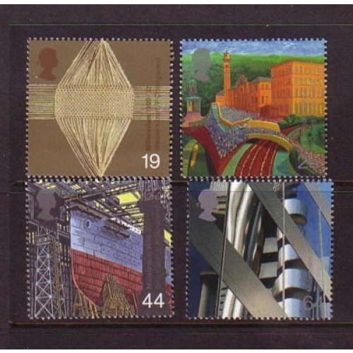 Great Britain Sc 1855-58 1999 Workers Millennium stamp set mint NH