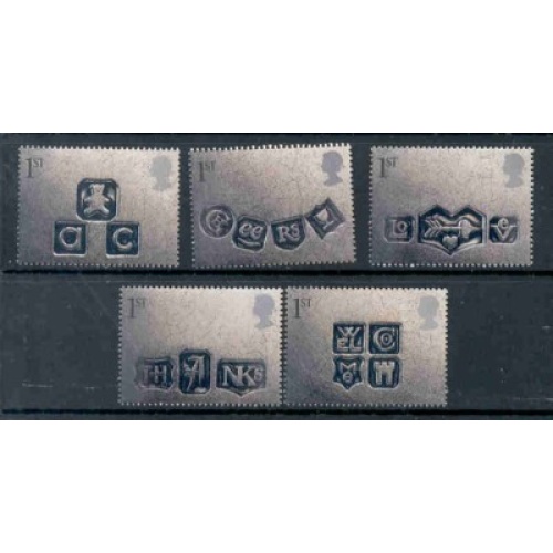 Great Britain Sc 1948-52  2001 Greetings stamp set mint NH