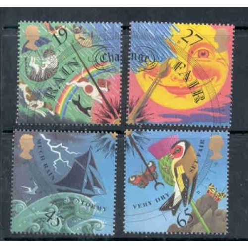 Great Britain Sc 1963-1966 2001 The Weather stamp set mint NH