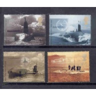 Great Britain Sc 1967-1970  2001 Submarines stamp set mint NH