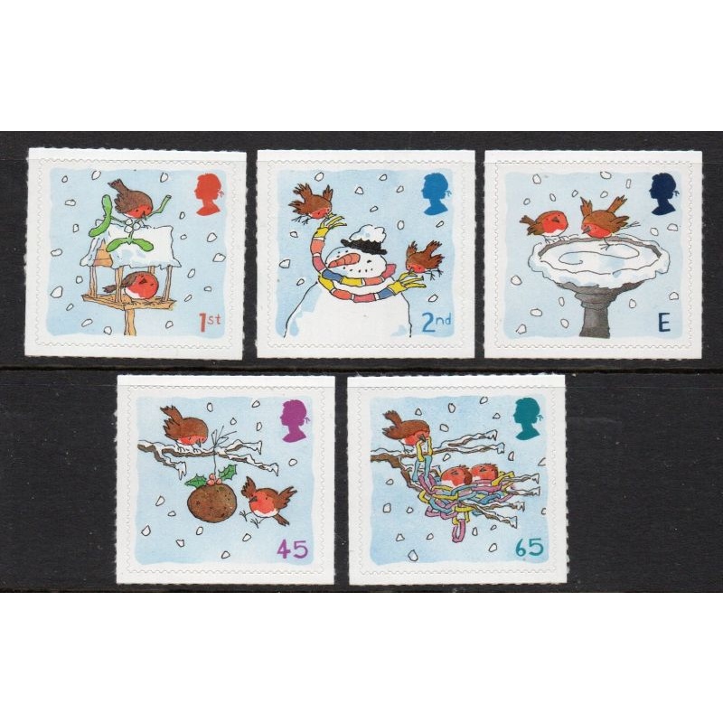 Great Britain Sc 2002-2006  2001 Christmas stamp set mint NH