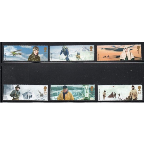 Great Britain Sc 2118-2123 2003 Adventurers stamp set mint NH