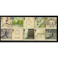 Great Britain Sc 2192a 2004 Lord of the Rings block of 10 stamps mint NH