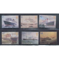 Great Britain Sc 2202-07 2004 Ocean Liners stamp set mint NH