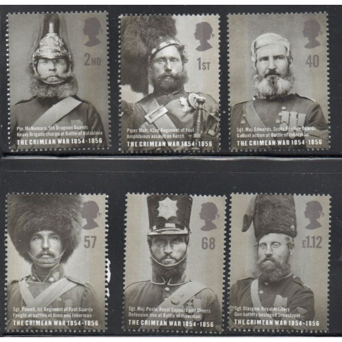 Great Britain Sc 2238-2243 2004 Crimean War Heroes stamp set mint NH