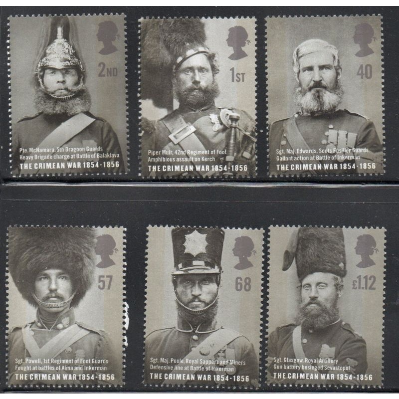 Great Britain Sc 2238-2243 2004 Crimean War Heroes stamp set mint NH