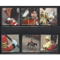 Great Britain Sc 2288-2293 2005 Trooping the Colour stamp set mint NH