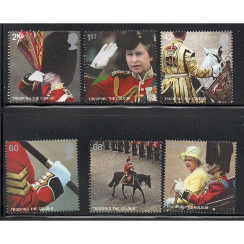 Great Britain Sc 2288-2293 2005 Trooping the Colour stamp set mint NH