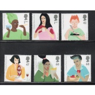 Great Britain Sc 2302-2307 2005 Europa Changing Tastes stamp set mint NH