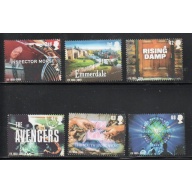 Great Britain Sc 2308-2313 2005 TV Shows stamp set mint NH
