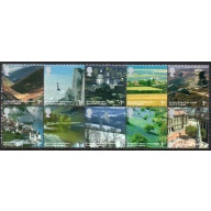 Great Britain Sc 2352a 2006 English Scenery block of 10 stamps mint NH