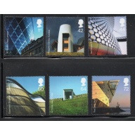Great Britain Sc 2378-2383 2006 Modern Architecture stamp set mint NH