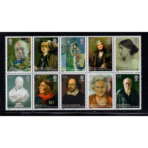 Great Britain Sc 2393a 2006 Portraits block of 10 stamps mint NH