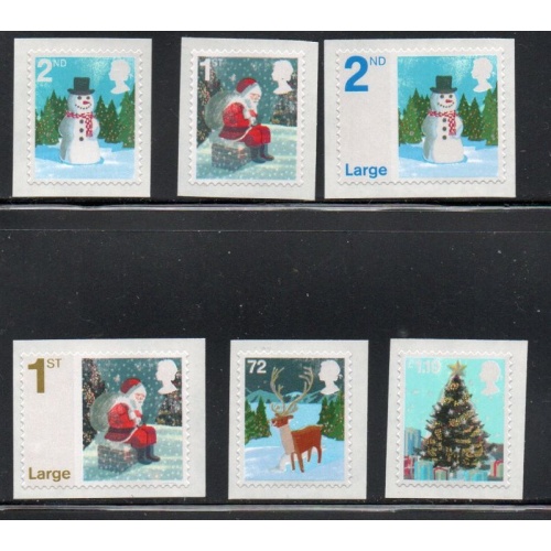 Great Britain Sc 2412-2417  2006 Christmas stamp set mint NH