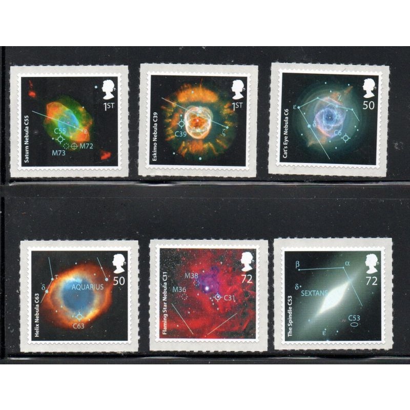 Great Britain Sc 2438-2443  2007 Astronomical Objects stamp set mint NH