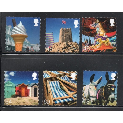 Great Britain Sc 2463-2468  2007 Seaside Resort Scenes stamp set mint NH