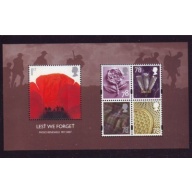 Great Britain Sc 2530a 2007 Battle of Passchendale stamp sheet mint NH