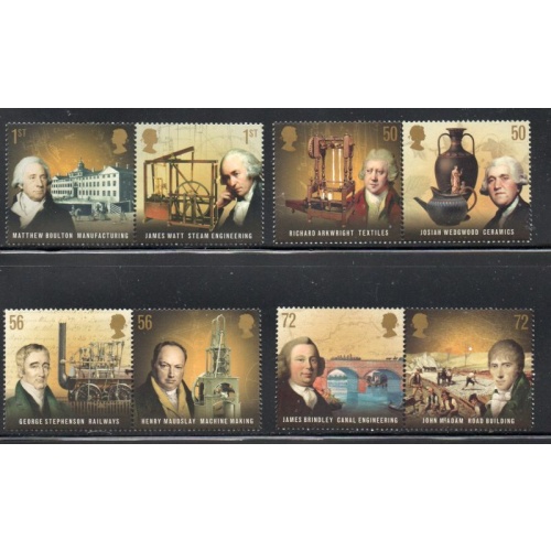 Great Britain Sc 2645-2352 2009 Industrial Pioneers stamp set mint NH