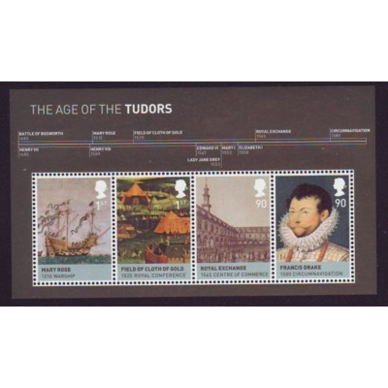 Great Britain Scott 2659 2009 House of Tudor stamp sheet mint NH
