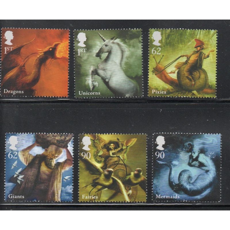 Great Britain Sc 2673-2678 2009 Mythical Creatures stamp set mint NH