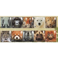 Great Britain Sc 2883-2892 2011  Animals WWF stamp set mint NH