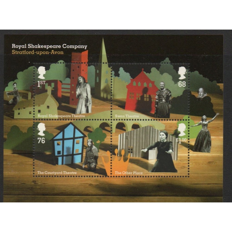 Great Britain Sc 2900 2011  Royal Shakespeare Company stamp sheet mint NH