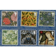 Great Britain Sc 2902-2907 2011 William Morris & Company stamp set mint NH