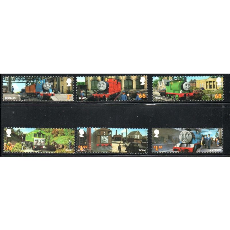 Great Britain Sc 2908-2913 2011 Thomas the Tank Engine stamp set mint NH
