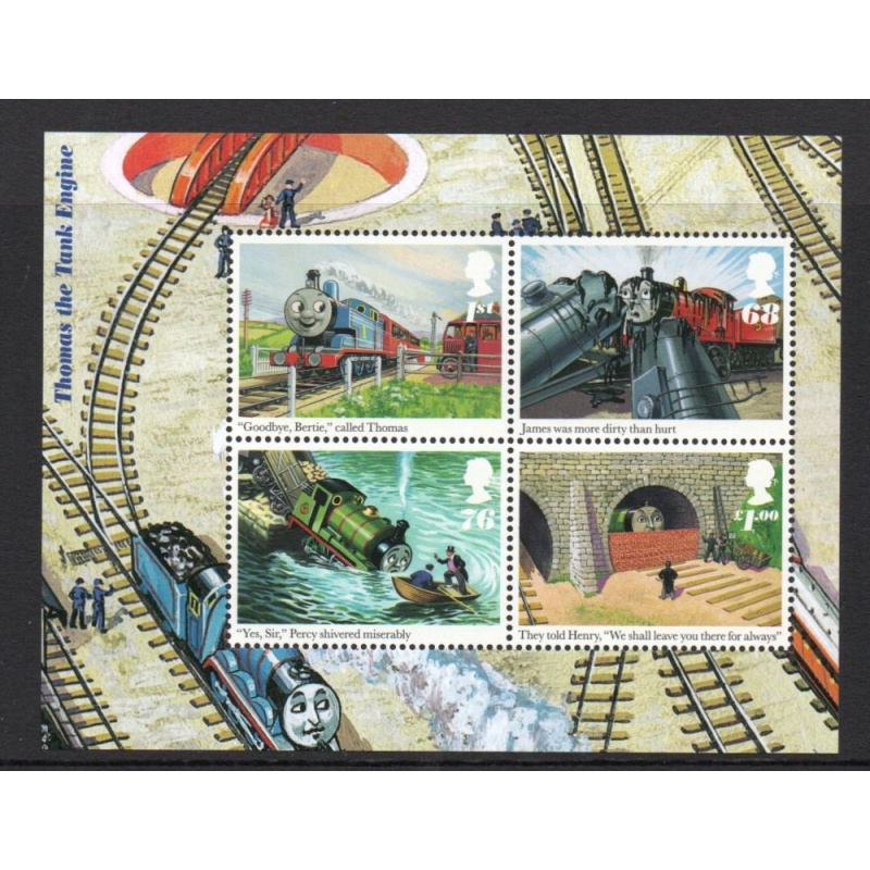 Great Britain Sc 2914 2011 Thomas the Tank Engine stamp sheet mint NH
