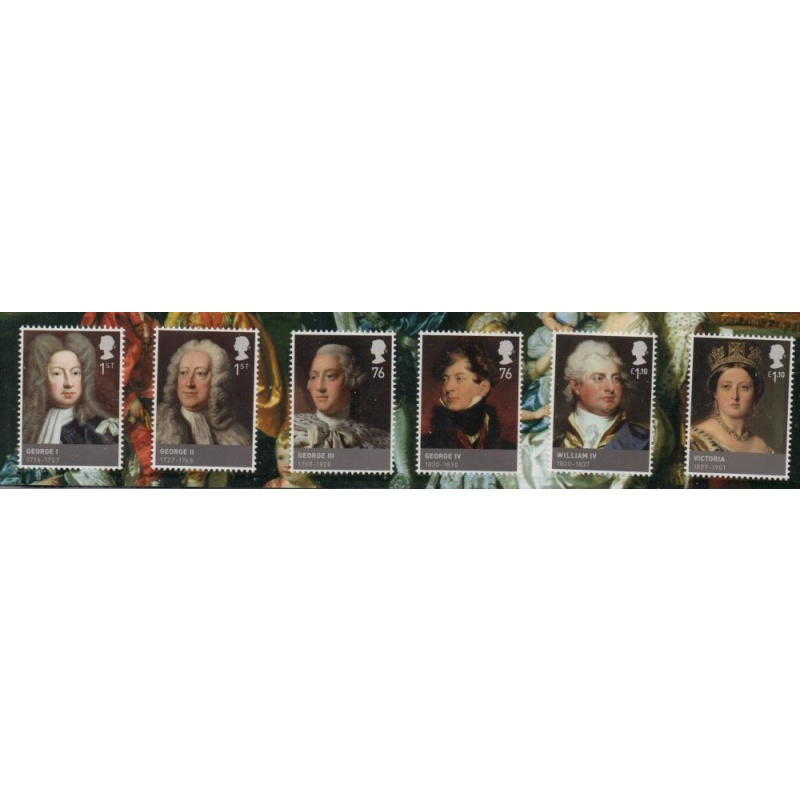Great Britain Sc 2940-2945 2011 House of Hanover stamp set mint NH