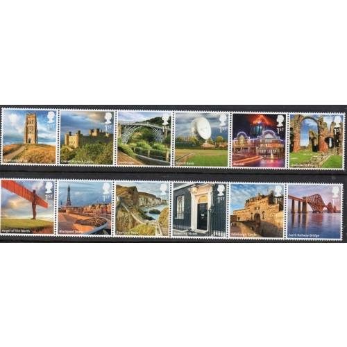 Great Britain Sc 2949-2958 2011 British Landmarks stamp set mint NH