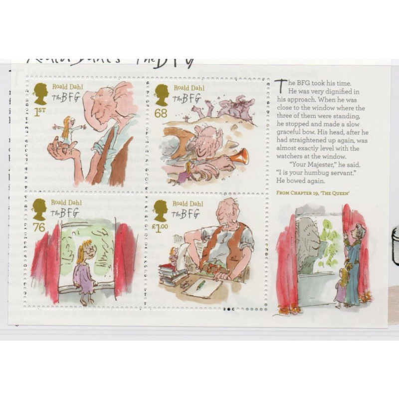 Great Britain Sc 2989 2012 Dahl Illustrations stamp sheet mint NH