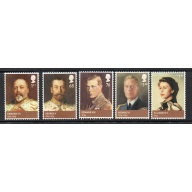 Great Britain Sc 2990-2994 2012 House of Windsor stamp set mint NH