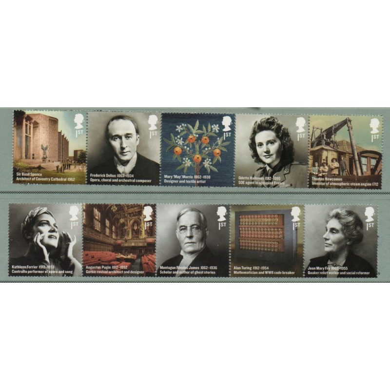 Great Britain Sc 2997-3006 2012 Britons of Distinction stamp set mint NH
