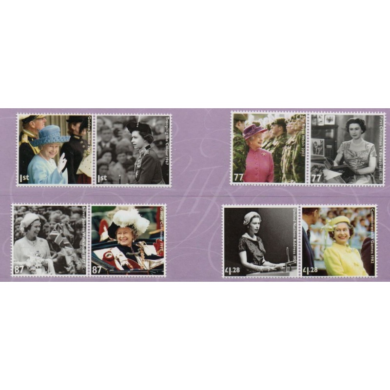 Great Britain Sc 3028-3035 2012 50th Anniversary QE II stamp set mint NH