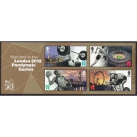 Great Britain Sc 3076 2012 Paralympic Games stamp sheet mint NH