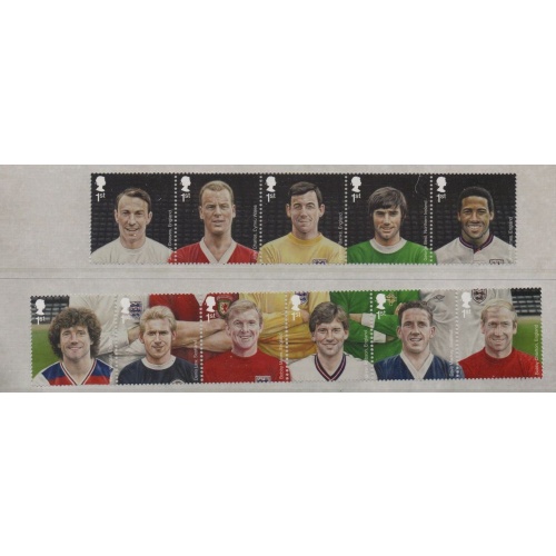 Great Britain Sc 3167-3177 2013 Soccer Players stamp set mint NH