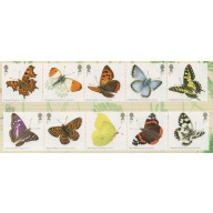Great Britain Sc 3199-3208 2013 Butterflies stamp set mint NH