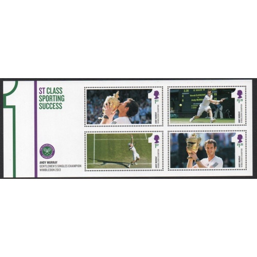 Great Britain Sc 3211 2013 Andy Murray Tennis stamp sheet mint NH