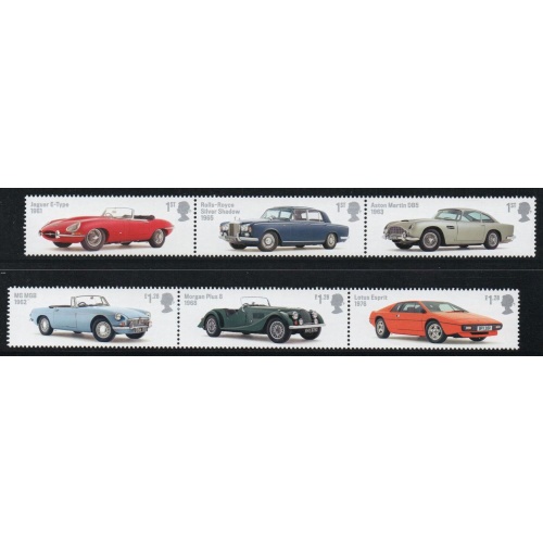 Great Britain Sc 3212-3217 2013 Motor Vehicles stamp set mint NH