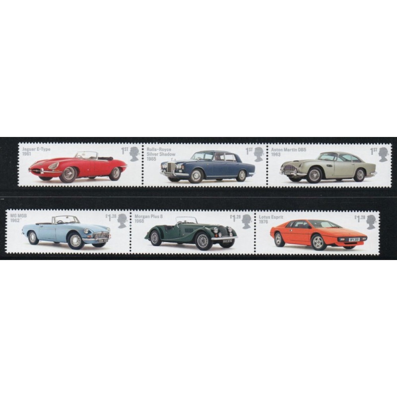 Great Britain Sc 3212-3217 2013 Motor Vehicles stamp set mint NH