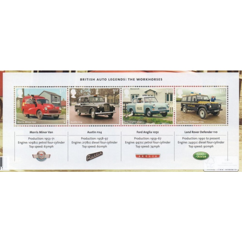 Great Britain Sc 3218 2013 Motor Vehicles stamp sheet mint NH