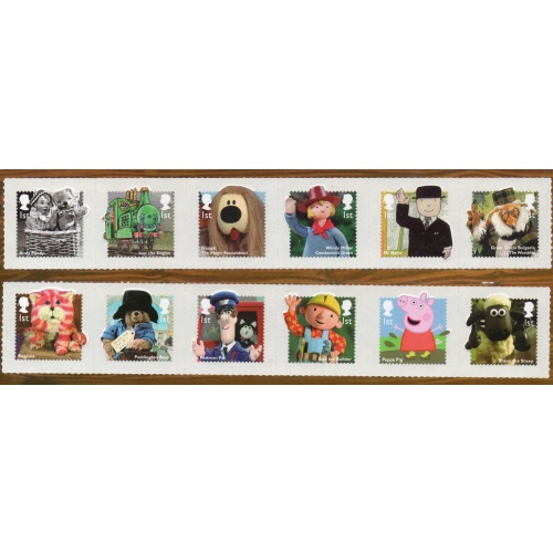 Great Britain Sc 3248-3259 2014 Children's TV Characters stamp set mint NH