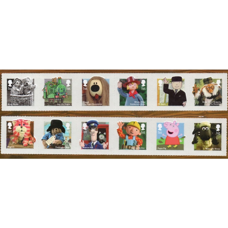 Great Britain Sc 3248-3259 2014 Children's TV Characters stamp set mint NH