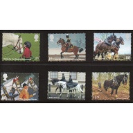 Great Britain Sc 3260-3265 2014 Horses stamp set mint NH