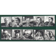 Great Britain Sc 3269-3278 2014 Famous People stamp set mint NH