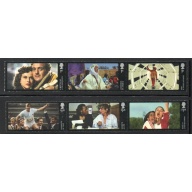 Great Britain Sc 3288-3293 2014 GPO Film Unit Movies stamp set mint NH