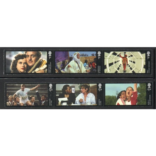 Great Britain Sc 3288-3293 2014 GPO Film Unit Movies stamp set mint NH